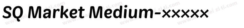 SQ Market Medium字体转换